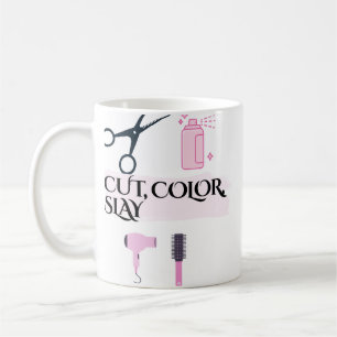 Cut Colour Slay Hairstylist Coffee Mug