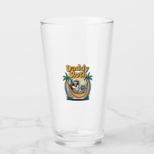 Cut Daddy Sloth Father Glass