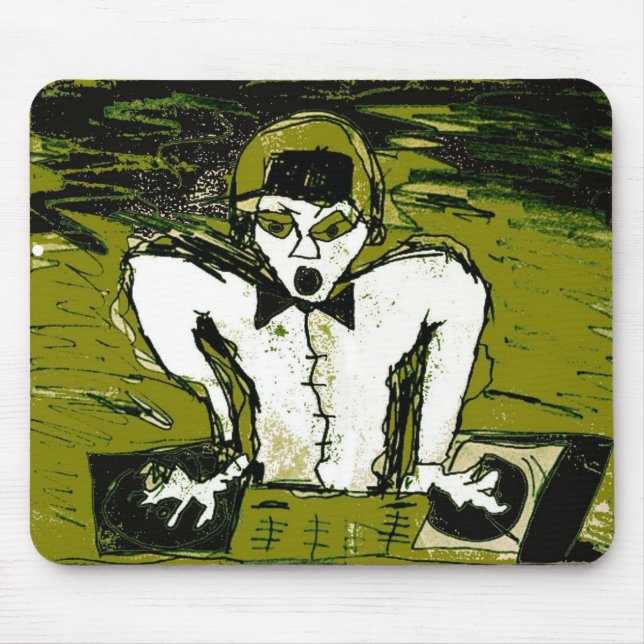 cut dj drawing graff mouse pad (Front)