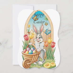 Cut Easter Bunny Greeting Cards