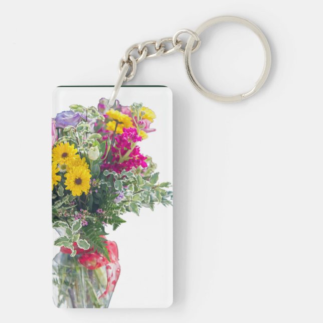 Cut Flower Bouquet Key Ring (Back)