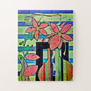 "Cut Flower Collage" Puzzle