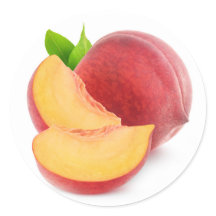 Cut fresh peaches