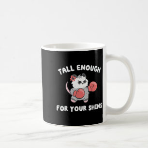 Cut Funny Tall Enough for Shins Possum Boxing Meme Coffee Mug