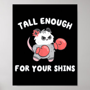 Cut funny tall enough for shins possum boxing meme poster