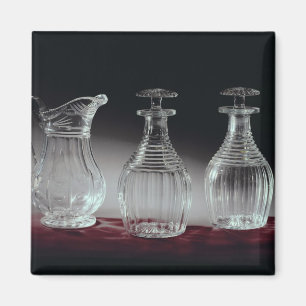 Cut glass decanters and jug, c.1840 magnet