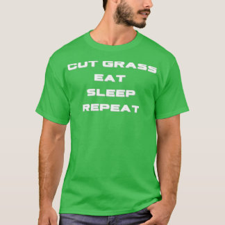 Cut Grass Eat Sleep Repeat Triblend  T-Shirt