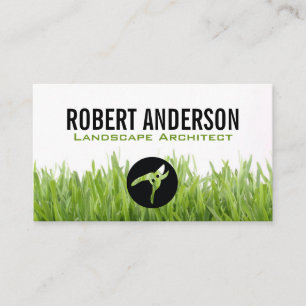 Cut Grass   Hedge Clippers   Landscaper Business Card