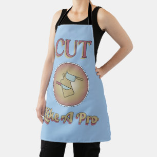Cut Like A Pro Cooking Theme Apron