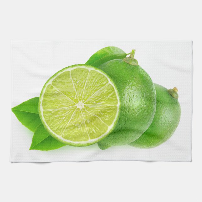 Cut limes tea towel (Horizontal)