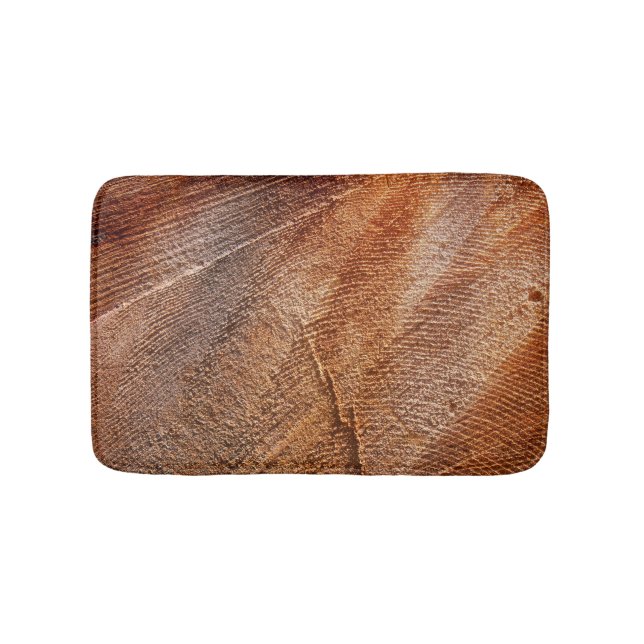 Cut Log Wood Grain Bath Mat (Front)