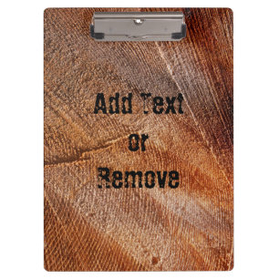 Cut Log Wood Grain Clipboard