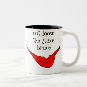 cut loose the juice bruce coffee mug