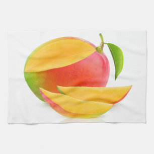Cut mango tea towel