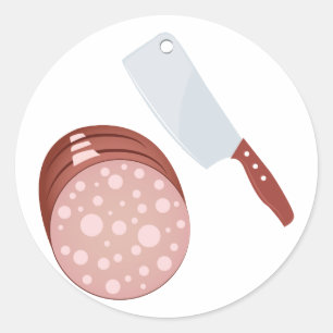 Cut Meat Classic Round Sticker