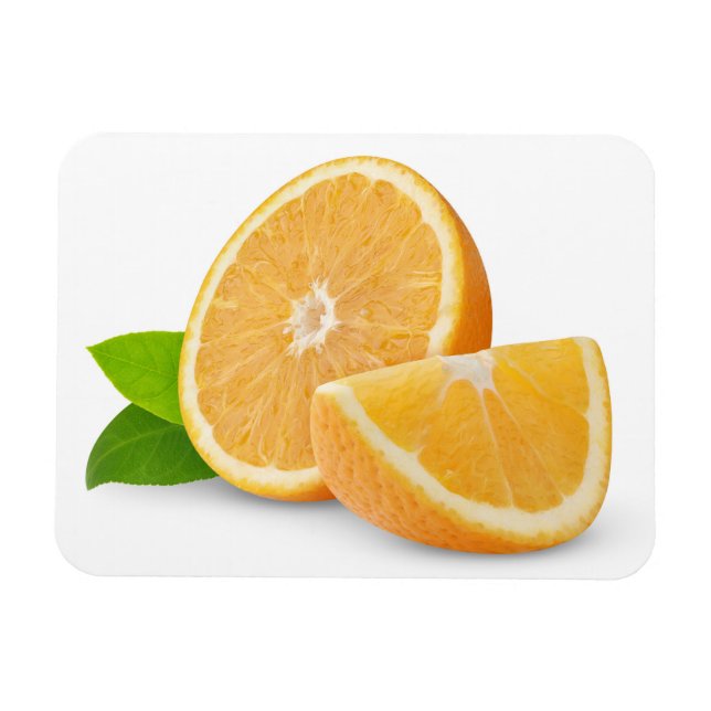 Cut orange magnet (Horizontal)