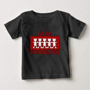 Cut Out Overpopulation! Cats Baby T-Shirt