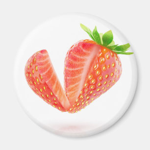 Cut out strawberry magnet