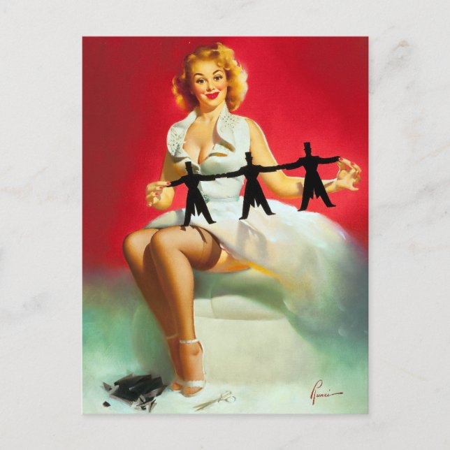 Cut-outs Pin Up Postcard (Front)