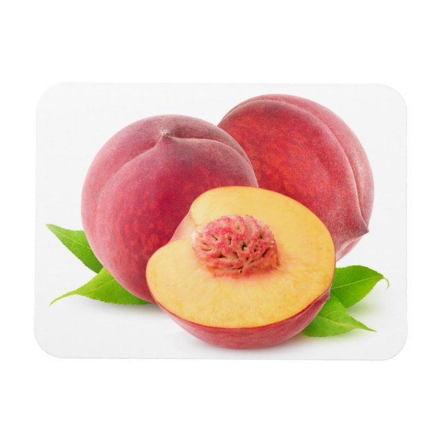 Cut peaches magnet (Horizontal)