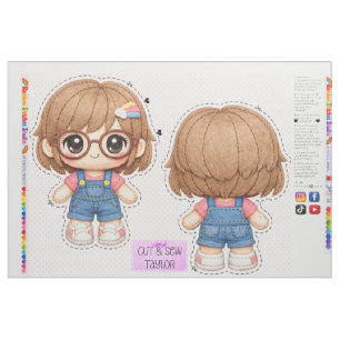 Cut & Sew plushie kids sewing for beginners Fabric