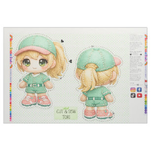 Cut & Sew plushie kids sewing for beginners Fabric
