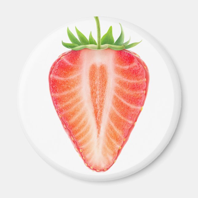 Cut strawberry magnet (Front)