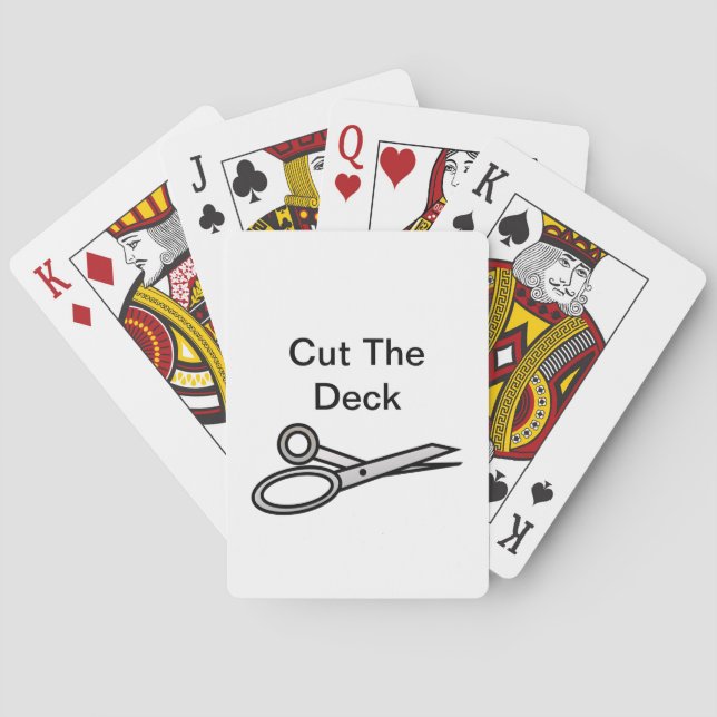 Cut The Deck Playing Cards, Card Game Humour (Back)