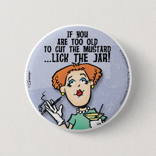 Cut The Mustard 6 Cm Round Badge
