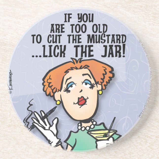 Cut The Mustard Coaster (Front)