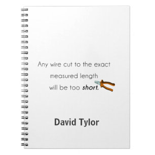 Cut too short! notebook