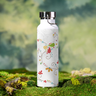 Cut Watercolor Water Bottle