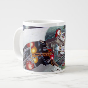 Cutaway A Two-Person Gemini Spacecraft In Flight. Large Coffee Mug