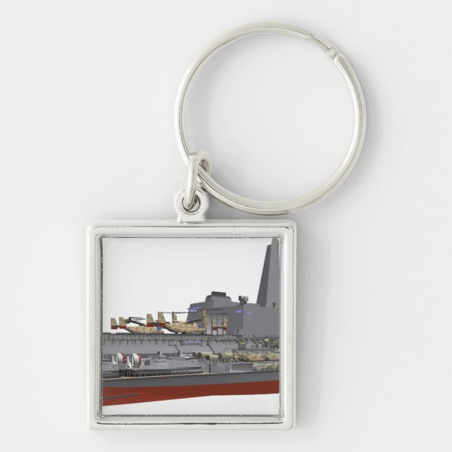 Cutaway illustration key ring (Front)