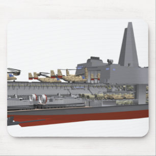 Cutaway illustration mouse pad