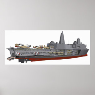 Cutaway illustration poster