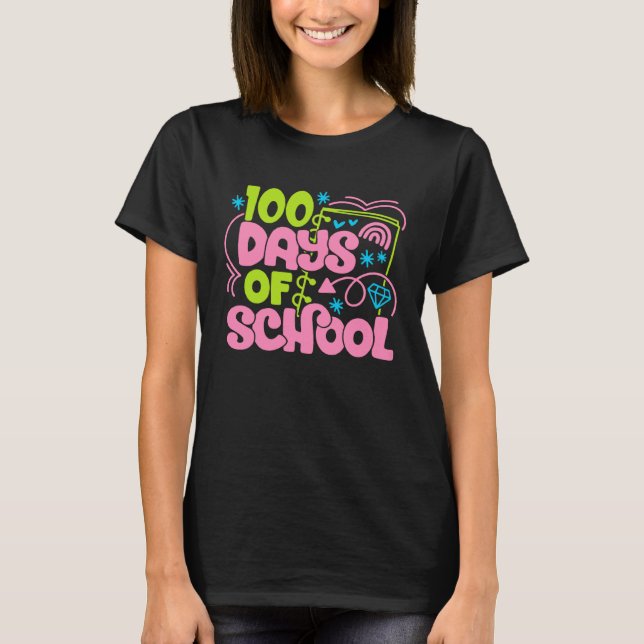 Cute 100 Days of School 100th Magical School Day T T-Shirt (Front)