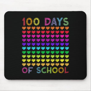 Cute 100 Days Of School And Still Loving It Hearts Mouse Pad