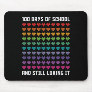 Cute 100 Days of school and still loving it Hearts Mouse Pad