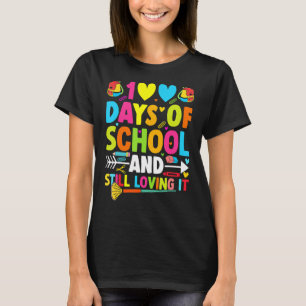 Cute 100 Days Of School And Still Loving It Hearts T-Shirt