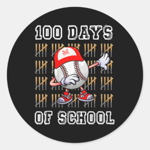 Cute 100 Days Of School Bysebyll 100th Day Student Classic Round Sticker