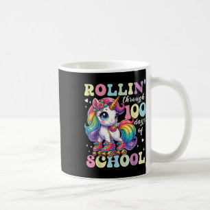 Cute 100 Days Of School Girls Unicorn 100th Day Sc Coffee Mug