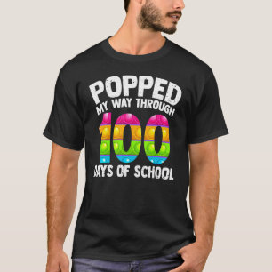 Cute 100 Days Of School Popped Through 100 Days Of T-Shirt