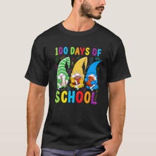 Cute 100 Days Of School Three Gnomes Virtual Teach T-Shirt