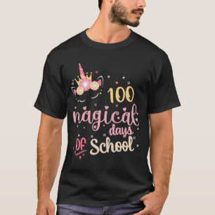 Cute 100 Magical Days of School Unicorn Teacher St T-Shirt