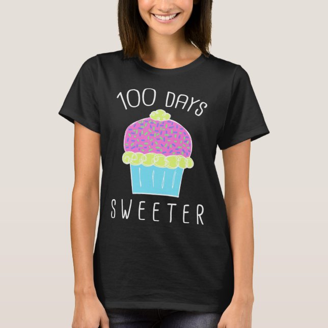 Cute 100th Day of School For Teachers and Students T-Shirt (Front)
