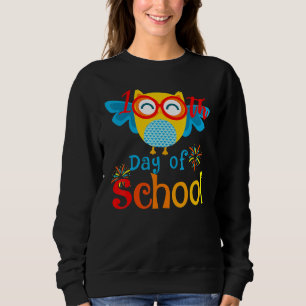 Cute 100th Day Of School Owl Lover 100 Days Teache Sweatshirt
