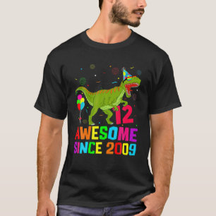 Cute 12 Years Old Boys Dinosaur Rex 12Th Bday Awes T-Shirt