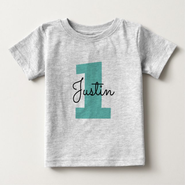 Cute 1st Birthday baby t shirt for small kids (Front)