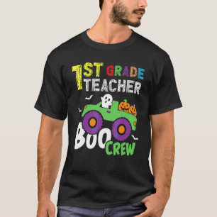 Cute 1st First Grade Boo Crew Teacher Halloween Pa T-Shirt